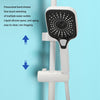 High Pressure Rainfall Shower Head Set with Push Button Multiple Spray Modes UK