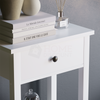 Console Table 1 Drawer White Storage Wood Side Sofa Hallway Entrance Furniture
