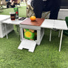 Collapsible Folding Camping Table Outdoor Plastic Storage Case Container Box Bin