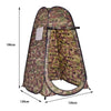 120x120x190cm Pop up Camping Changing Tent Folding Shower Tent-CAMO