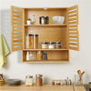 Bathroom Wall Cabinet Cupboard Kitchen Toilet Storage Unit w/ Double Door