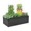 Garden Raised Bed Metal Planter Box Square/Rectangle Planting Trough Grow Beds