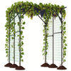 GAINOOM 200x150x197CM Black Tall Grape Vine Support Large Garden Arch Trellis