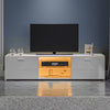 Modern 160cm White High Gloss 2 Door LED TV Stand TV Unit Cabinet Sideboard