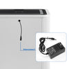 LED Bedside Table Wireless Charging Side Cabinet Nightstand with 2 Drawers White