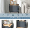 Modern Bedroom Cabinet End Table Compact Floor Side Table Bedside Nightstand