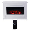 34'' Electric Fireplace MDF Surround Suite Fire Burning Flame Heater 220- 240Vac