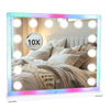 LED Hollywood Makeup Mirror Large Vanity Light Mirror with RGB Lighting 14 Bulbs