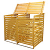 Wheelie Bin Storage Double Wooden Store Outdoor Garden Dustbin Shed Free Kit