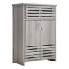 Bathroom Storage Cabinet with 2 Door Floor Cupboard Wooden Storage Unit Shelf UK