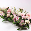 Wedding Artificial Rose Flower Row Arch Floral Ornament Background Arrangement