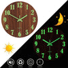 Luminous Silent Wall Clock Glow In The Dark Quartz Clocks Bedroom Night Light