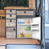 65 Litre 12/24V - Black Campervan Fridge Freezer W/ LG Compressor, Cools to -20c