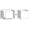 Garden Planters 2 pcs 40x40x40 Stainless Steel M1F3