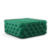 Chesterfield 92cm Extra Large Velvet Coffee Table Footstool Pouffe Seat Ottoman