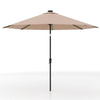 Outdoor Market Sunshade Heavy-Duty Table Parasol w/Vented Top Coffee