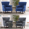 Fireside Armchair Chesterfield High Wing Back Chair Lounge Tub Queen Anne Sofa