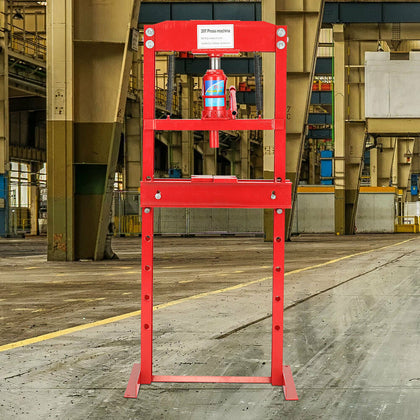 20 Ton Hydraulic Bench Press Heavy Duty Machine Workshop Garage Bearing Standing