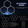Hexagon LED Ceiling Lighting Car Detail Garage Workshop Exhibition Hall Lighting