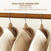 Wooden Clothes Rail Garment Hanging Rack Coat Display Stand With 2 Layer Shelves