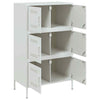 Highboard White 68x39x113 Steel C8U5