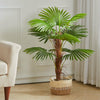 90cm Artificial Palm Tree Realistic Fake Tropical Potted Plant In/Outdoor Decor