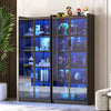 Display Cabinet with Acrylic Door, 5-Tier Curio Cabinet with Adjustable Shelf