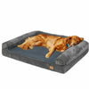 Jumbo XL Dog Bed Pet Sofa Fleece Mattress Semi Enclosed Bolster Waterproof Liner