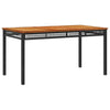 ShCuShan 5 Piece Garden Dining Set with Cushions Black Poly Rattan,Rattan Q9R3