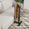 Mobile Tilting Overbed Bedside Desk Adjustable Laptop Cart with Embedded Wheels