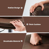 Set of 2 Brown Bar Stools Breakfast Stools With Foot Rest Swivel Gas Lift Modern