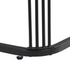 Nesting Coffee Table Side Table with Drawer High-Gloss Tabletop Square Set of 2