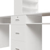 Table Makeup Dressing Station Double Desk Workstation Storage Equipment