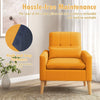 Yellow Mid Century Modern Accent Chair