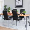 Set of 4 Dining Chairs Padded Seat High Back Armless Accent Dining Side Chairs