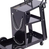 3 Tier Heavy Duty Trolley Welding Cart with Chains for MIG TIG Welder Machine