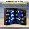 Key Cabinet Lock Box 240 Key Capacity Storage Cabinet Black Cabinet Steel