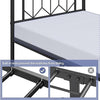 3ft Single Bed Frames, Sturdy Metal Platform Bed with Large Storage Bed Base