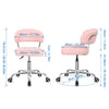 Home Computer Desk Office Study Chair Swivel Adjustable Comfortable Armless