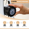 Folding Exercise Bike 8-Level Magnetic Heart Rate Sensor Home Gym Black White
