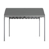 Steel Pergola 4m 3m Garden Shade Sun Weather Proof Awning Grey Curve Canopy UK