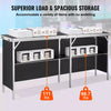 Trade Show Display Podium Table Counter Stand 77.95"x15.16"x34.65" Folding
