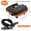 16PSI Electric Inflation Air Pump with 6PCS Nozzles for Inflatable SUP and Boat