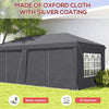 3 x 6m Pop Up Gazebo Height Adjustable Party Tent w/ Storage Bag Grey