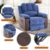 Electric Recliner Massage Heated Vibration Sofa Reclining Lounge Armchair Blue