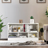 Storage Cube Wooden Bookcase 2 Tier Open Display Shelf Toy Storage Cabinet