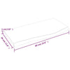 Wall Shelf 60x30x2 cm Untreated Solid Wood Oak