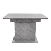 Extendable Dining Table Rectangular Kitchen Dining Room Table with Storage, Grey