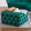Large Chesterfield Footstool Pouffe Sofa Tea Table Ottoman Coffee Table Velvet
