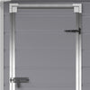 Plastic Garden Storage Shed Outdoor Storage House Tool Sheds 5x4 FT ,Grey